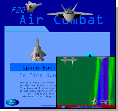  clock and the enemies in this air combat game featuring the F22 Raptor